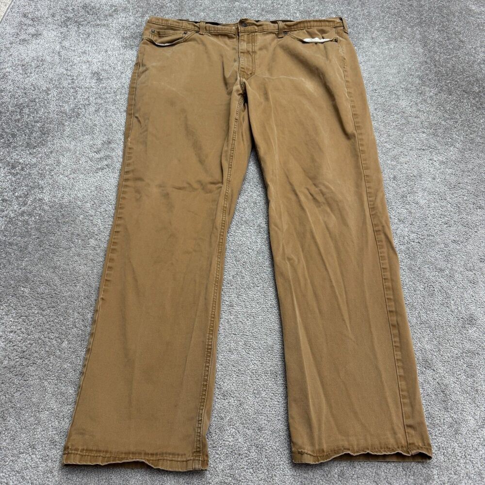 Levi's 541 Athletic Fit Taper Denim Jeans Mens 42x34 Brown Cotton Stretch Casual